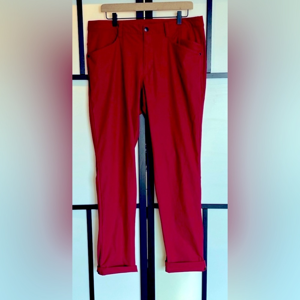 Lululemon Pants Mens Size 36 ABC Classic Fit Warpstreme Technical. Red